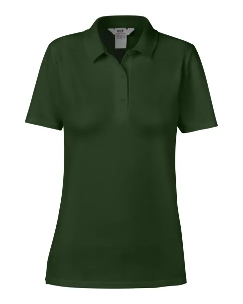  WOMEN’S DOUBLE PIQUÉ POLO - Anvil Forest Green