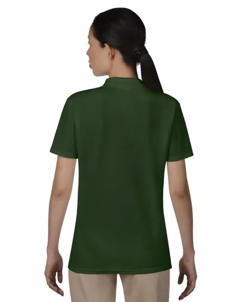  WOMEN’S DOUBLE PIQUÉ POLO - Anvil Forest Green