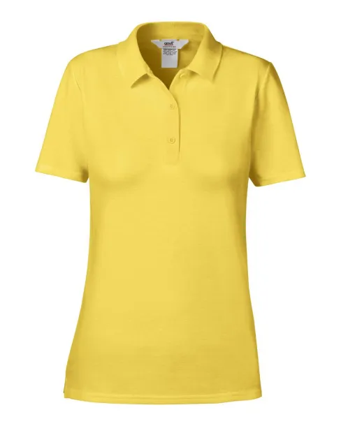  WOMEN’S DOUBLE PIQUÉ POLO - Anvil Lemon Zest