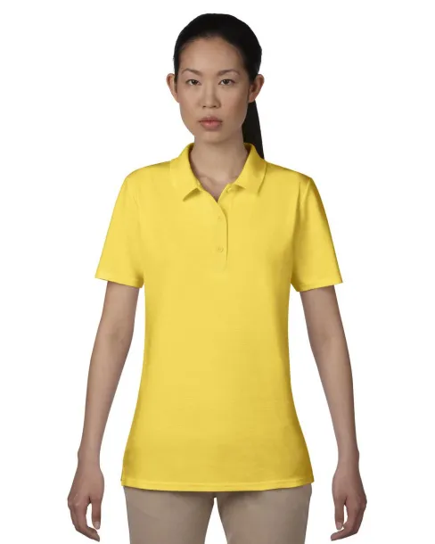  WOMEN’S DOUBLE PIQUÉ POLO - Anvil Lemon Zest