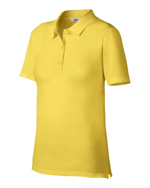  Ženska dvostruka polo pique majica, 210 g/m² - Anvil Lemon Zest