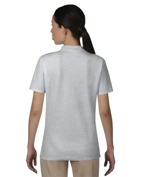  WOMEN’S DOUBLE PIQUÉ POLO - Anvil Heather Grey