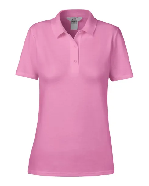  WOMEN’S DOUBLE PIQUÉ POLO - Anvil Azalea