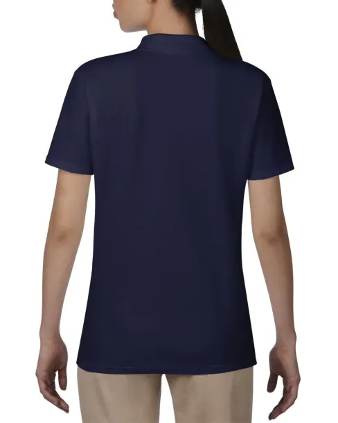  WOMEN’S DOUBLE PIQUÉ POLO - Anvil Navy