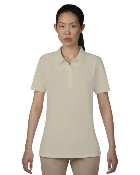  Ženska dvostruka polo pique majica, 210 g/m² - Anvil Cobblestone