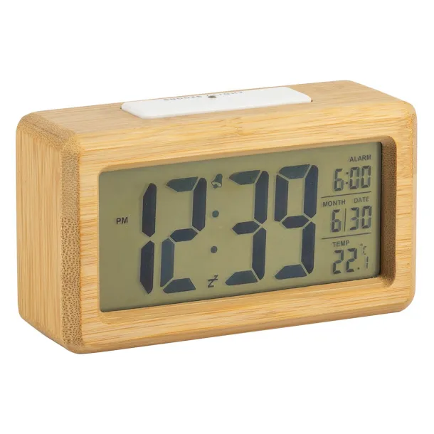 DATE LCD desk clock Cream Bež