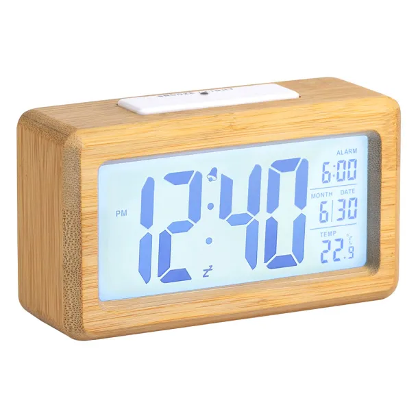 DATE LCD desk clock Cream Bež