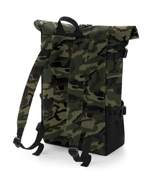  Block Roll-Top Backpack - Bagbase