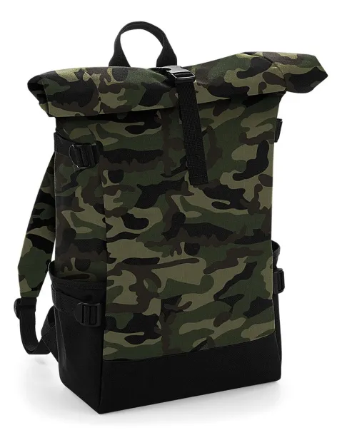  Block Roll-Top Backpack - Bagbase