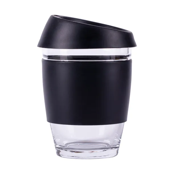 STYLISH glass cup 350 ml Black