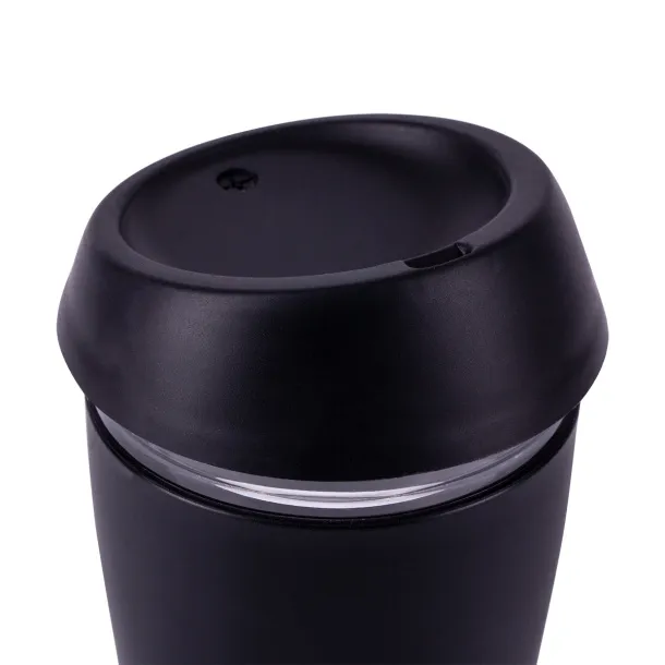 STYLISH glass cup 350 ml Black