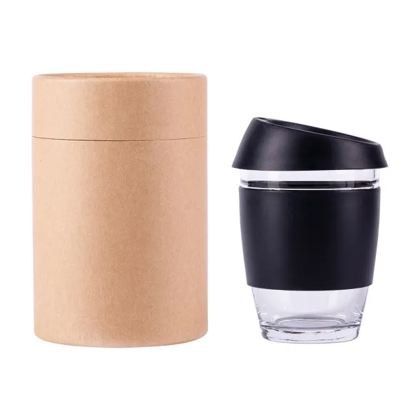 STYLISH glass cup 350 ml Black