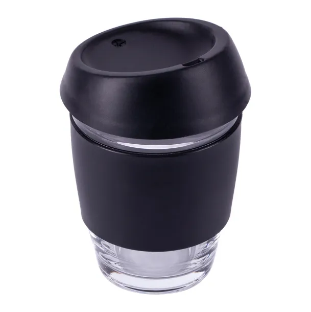 STYLISH glass cup 350 ml Black