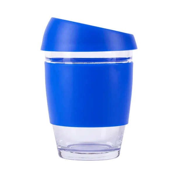 STYLISH glass cup 350 ml Blue