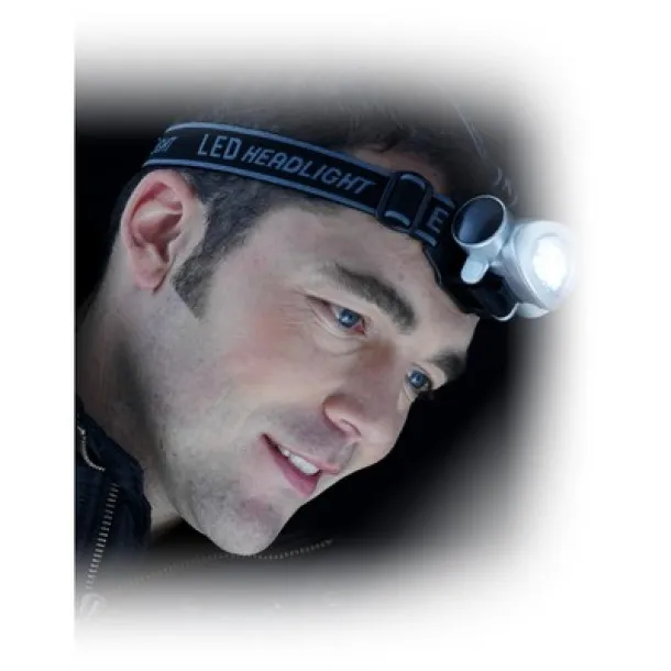  Head torch 8 LED Srebrna