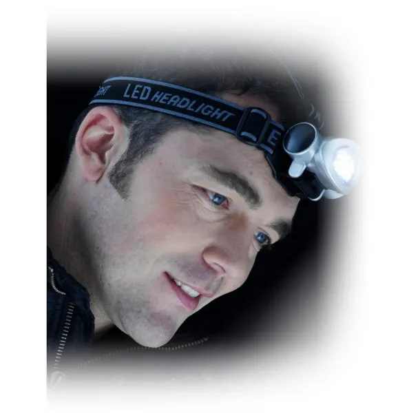  Head torch 8 LED Srebrna
