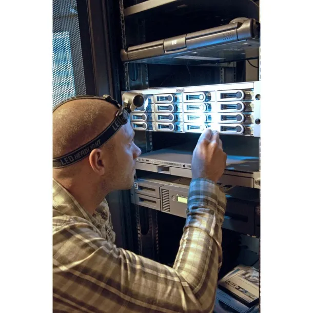  Head torch 8 LED Srebrna