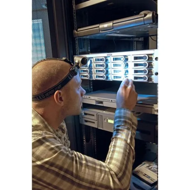  Svjetiljka za glavu 8 LED Srebrna