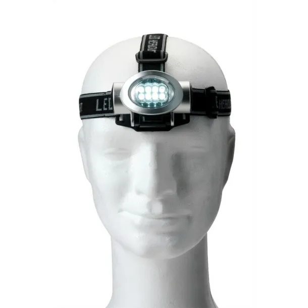  Head torch 8 LED silver