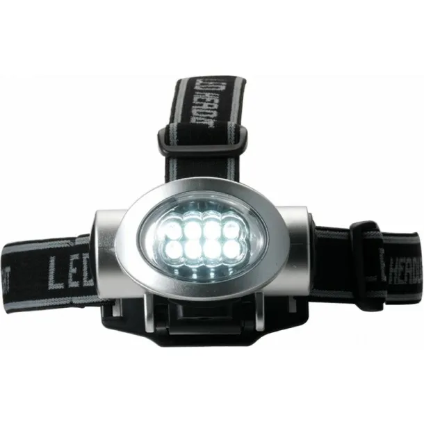  Head torch 8 LED Srebrna