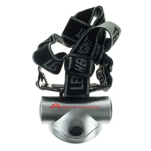  Head torch 8 LED silver