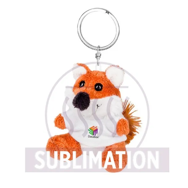 Canny Plush fox, keyring brown