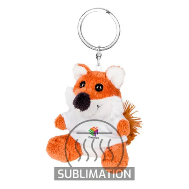 Canny Plush fox, keyring brown