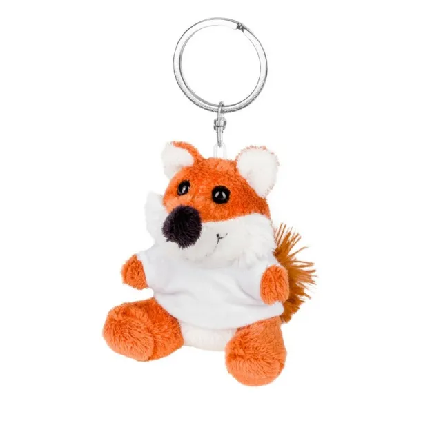 Canny Plush fox, keyring brown