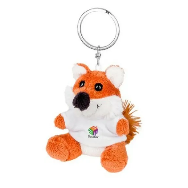 Canny Plush fox, keyring brown