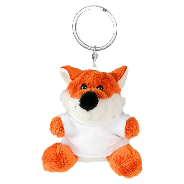 Canny Plush fox, keyring brown