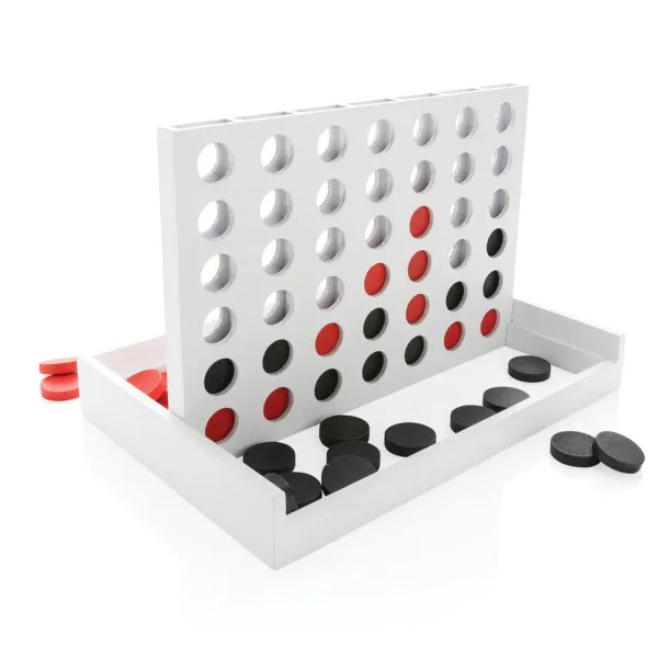  Connect four wooden game - XD Collection White 