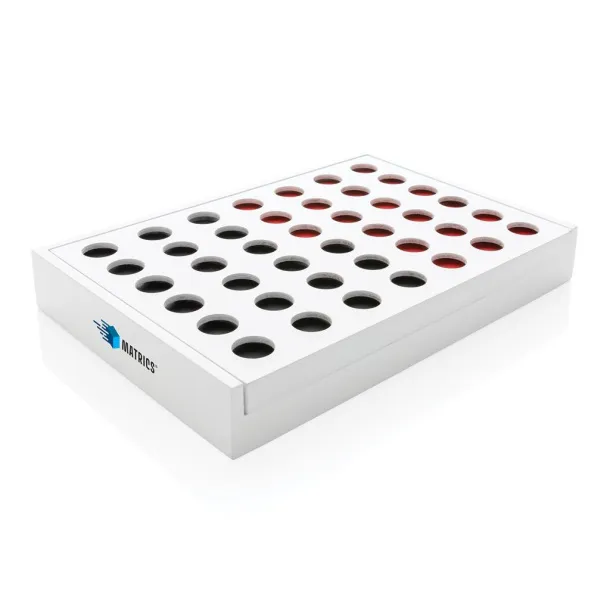  Connect four wooden game - XD Collection White 