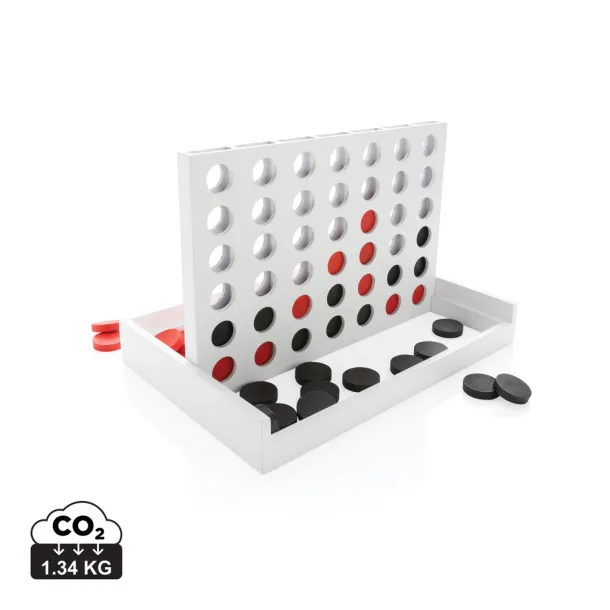  Connect four wooden game - XD Collection White 