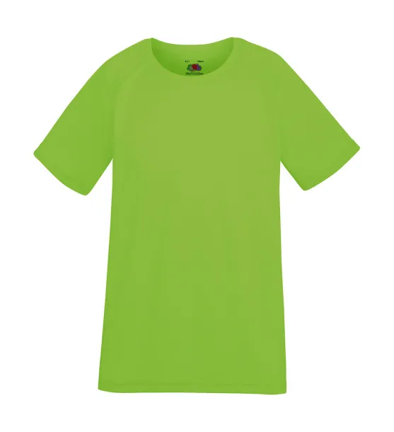  Dječja sportska kratka majica - Fruit of the Loom Lime Green