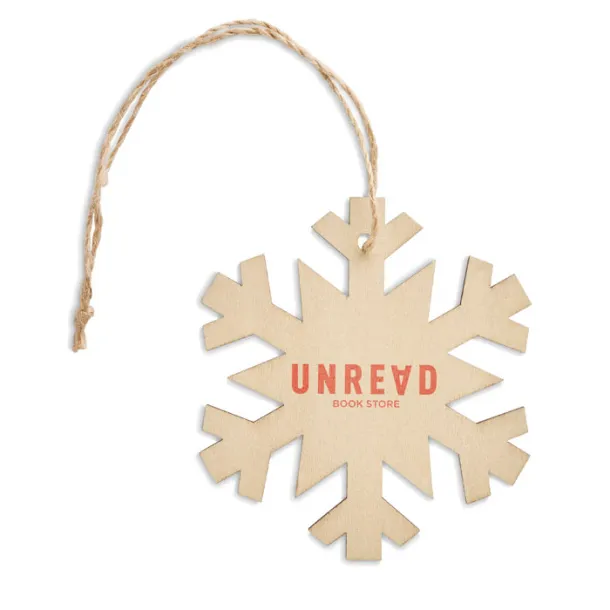 NEUY Snowflake Tree hanger Wood