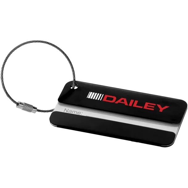 Discovery luggage tag Solid black