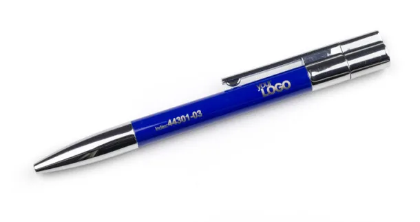 BRAINY Ball pen with USB flash drive Blue