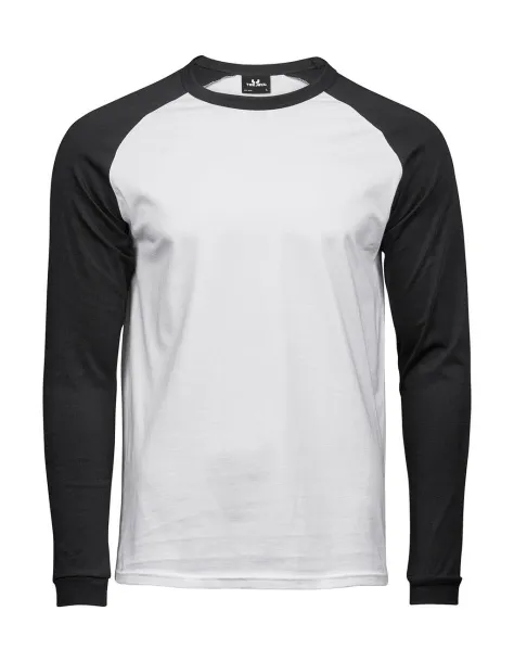  Baseball Tee Long Sleeve - Tee Jays Bijela Black