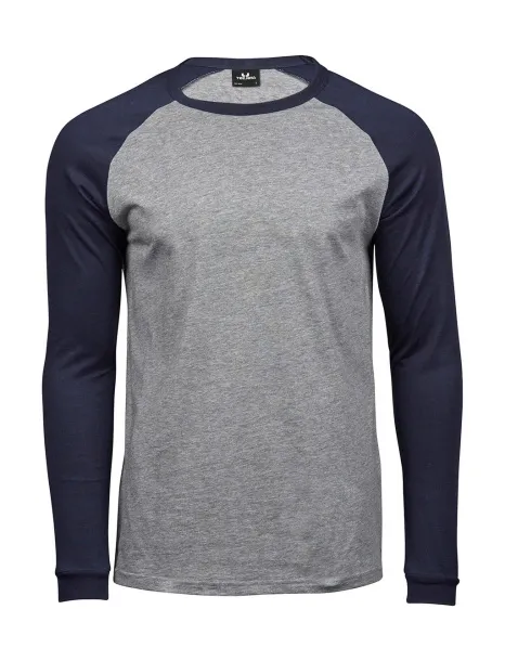  Baseball Tee Long Sleeve - Tee Jays Heather Navy