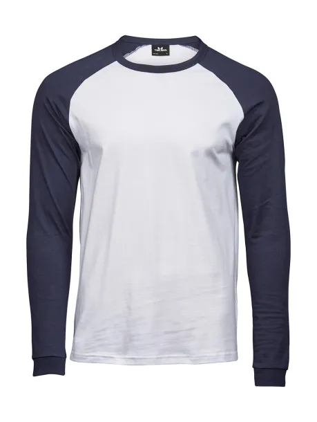  Baseball Tee Long Sleeve - Tee Jays Bijela Navy