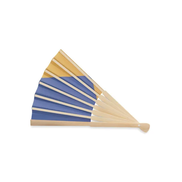 FUNFAN Manual fan flag design Blue