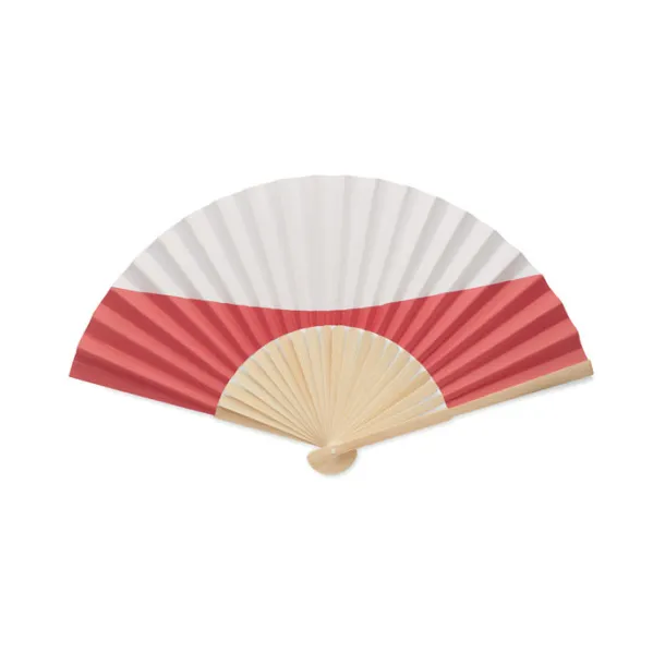 FUNFAN Manual fan flag design White