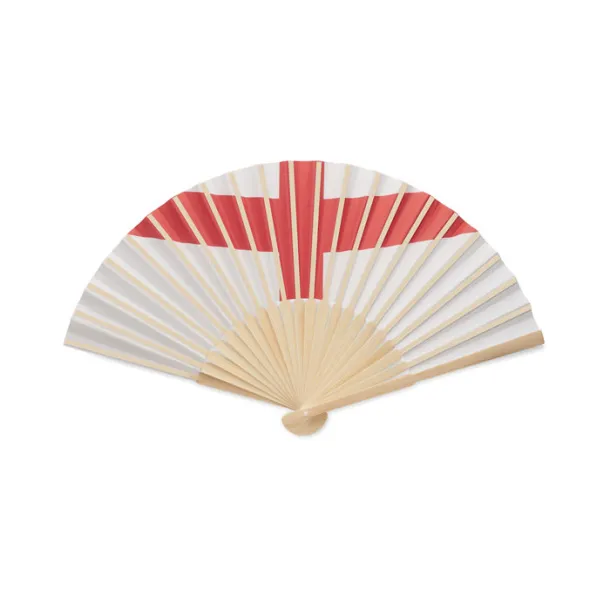 FUNFAN Manual fan flag design ivory