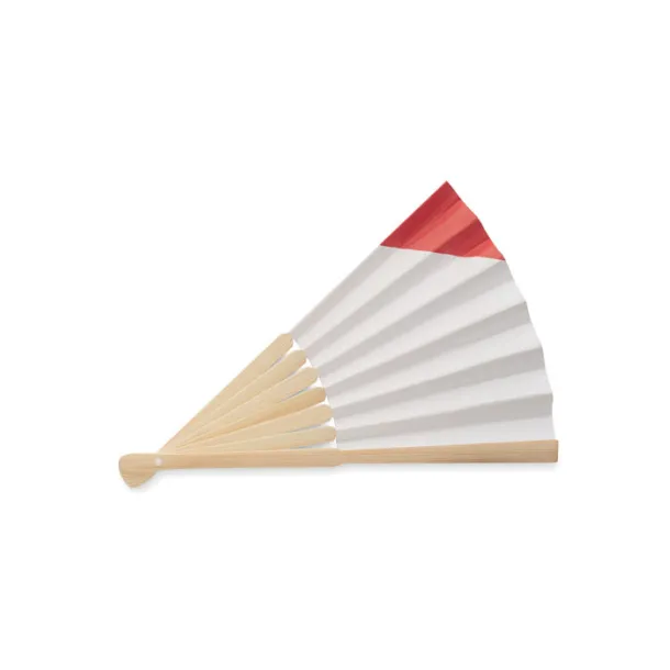 FUNFAN Manual fan flag design ivory