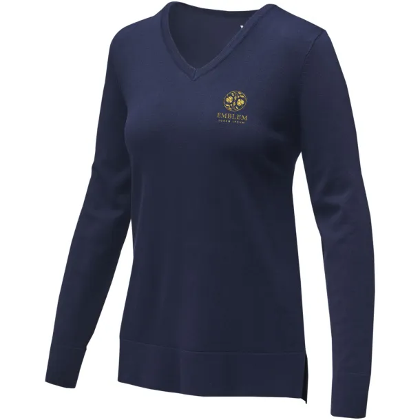 Stanton women's v-neck pullover - Elevate Life Navy Blue