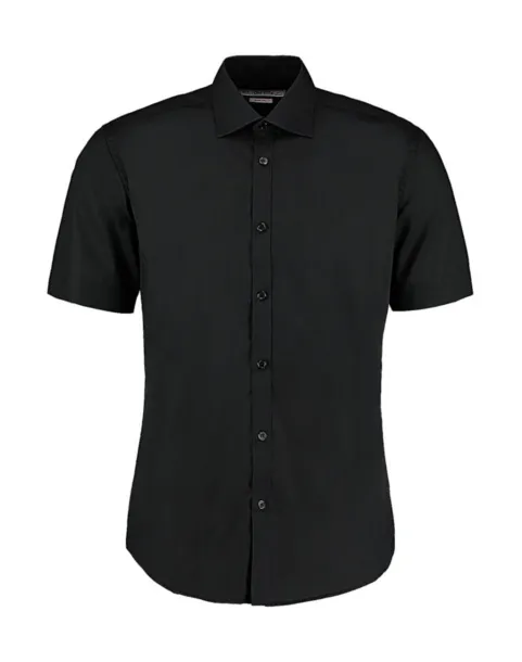  Slim Fit Business Shirt - Kustom Kit Black