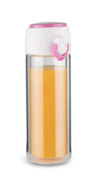 VAKO staklena boca, 260 ml Roza