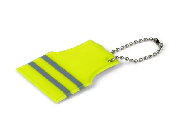 ALERT PVC key holder Neon yellow