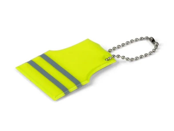 ALERT PVC key holder Neon yellow