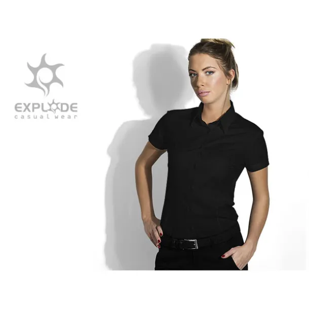 CLUB SSL WOMEN women’s short sleeve shirt - EXPLODE Black